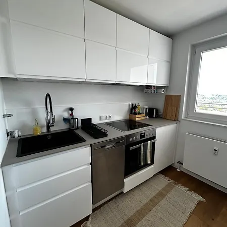 Penthouse 12 Stock Panorama Flughafen Muc Apartman